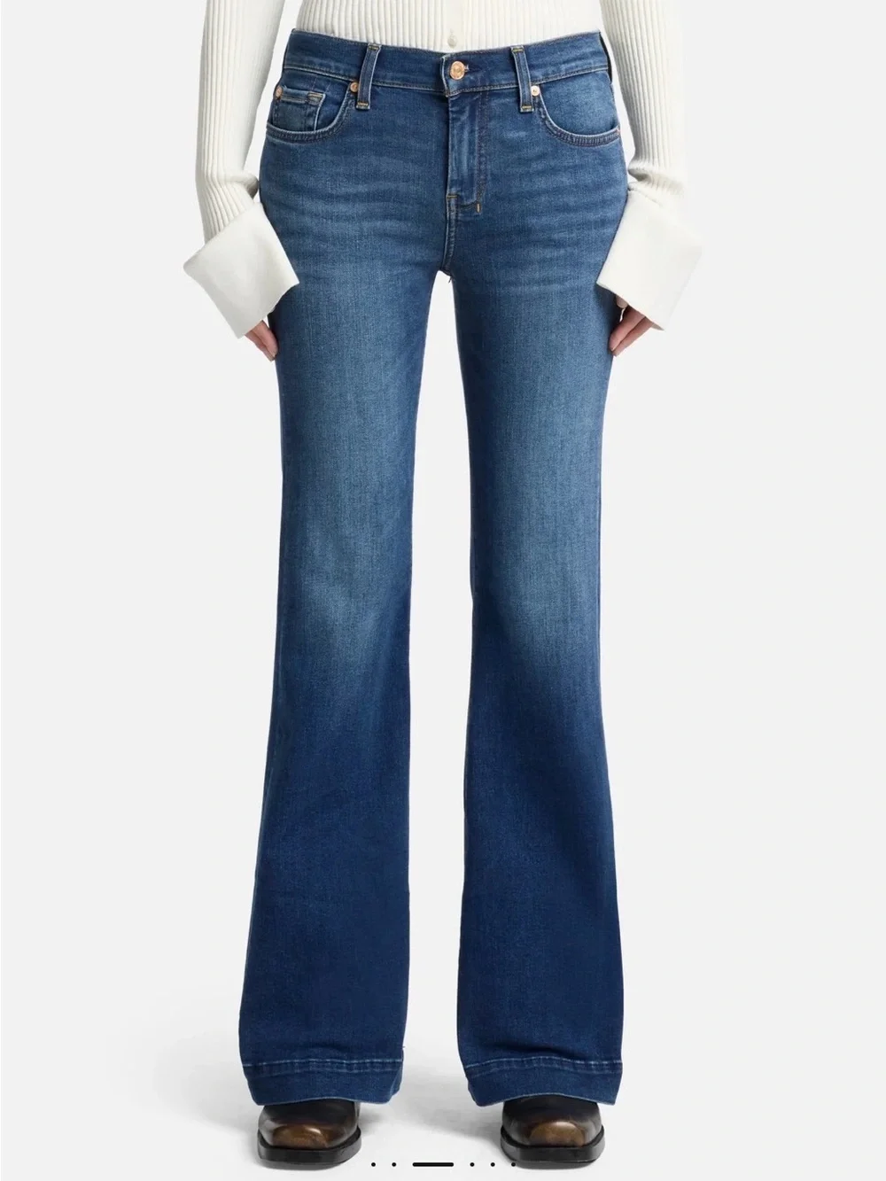 7 For All Mankind Dojo Tailorless Jeans in Cambridge NWT